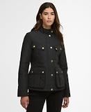 Thumbnail 2 of Barbour International Women's Halsey Quilted Jacket - Black/Black