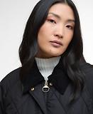 Thumbnail 5 of Barbour Women's Martha Quilted Jacket - Black/Classic Tartan