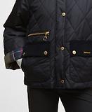 Thumbnail 6 of Barbour Women's Martha Quilted Jacket - Black/Classic Tartan