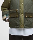 Thumbnail 6 of Barbour Women's Martha Quilted Jacket - Olive/Dark Moss/Ancient Tartan