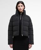 Thumbnail 2 of Barbour International Women's Hudson Velvet Puffer Jacket - Black