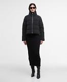 Thumbnail 3 of Barbour International Women's Hudson Velvet Puffer Jacket - Black