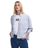 Thumbnail 3 of Barbour Women's Violetta Striped Shirt - Chambray