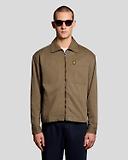 Thumbnail 2 of Lyle & Scott Men's Enzyme Wash Zip Through Overshirt - Khaki Ash