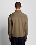 Thumbnail 5 of Lyle & Scott Men's Enzyme Wash Zip Through Overshirt - Khaki Ash