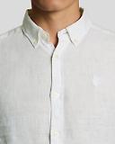 Thumbnail 4 of Lyle & Scott Men's Long Sleeve Linen Shirt - White