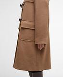 Thumbnail 6 of Barbour Women's Melody Wool Duffle Coat - Camel/Hessian Tartan
