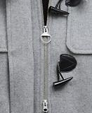 Thumbnail 7 of Barbour Women's Melody Wool Duffle Coat - Light Grey Marl/Onyx Tartan