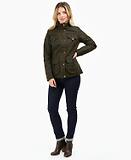 Thumbnail 3 of Barbour Women's Winter Defence Waxed Jacket - Olive/Classic