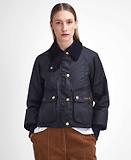 Thumbnail 2 of Barbour Women's Cropped Beadnell Wax Jacket - Black/Classic