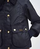 Thumbnail 7 of Barbour Women's Cropped Beadnell Wax Jacket - Black/Classic