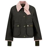 Thumbnail 1 of Barbour Women's Cropped Beadnell Wax Jacket - Archive Olive/Ancient/Gardenia