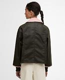 Thumbnail 4 of Barbour Women's Cropped Beadnell Wax Jacket - Archive Olive/Ancient/Gardenia