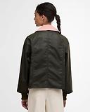 Thumbnail 4 of Barbour Women's Cropped Beadnell Wax Jacket - Archive Olive/Ancient/Gardenia