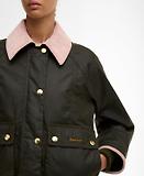 Thumbnail 6 of Barbour Women's Cropped Beadnell Wax Jacket - Archive Olive/Ancient/Gardenia