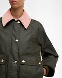 Thumbnail 6 of Barbour Women's Cropped Beadnell Wax Jacket - Archive Olive/Ancient/Gardenia