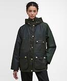 Thumbnail 2 of Barbour Women's Keeley Wax Jacket - Fern/Sage/Duffle Bag/Ancient Tartan