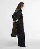 Thumbnail 3 of Barbour Women's Milda Waxed Trench Coat - Fern/Sage/Ancient Tartan