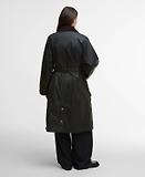Thumbnail 4 of Barbour Women's Milda Waxed Trench Coat - Fern/Sage/Ancient Tartan
