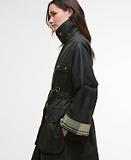 Thumbnail 6 of Barbour Women's Milda Waxed Trench Coat - Fern/Sage/Ancient Tartan