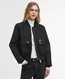 Thumbnail 2 of Barbour International Women's Patsy Wax Bomber Jacket - Black
