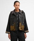 Thumbnail 2 of Barbour Women's Liza Wax Jacket - Black/Grey/Sand/Dress