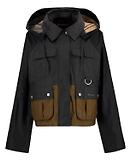 Thumbnail 1 of Barbour Women's Liza Wax Jacket - Black/Grey/Sand/Dress
