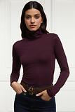 Thumbnail 7 of Holland Cooper Women's Essential Roll Neck - Burgandy
