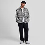 Thumbnail 3 of Lyle & Scott Men's Brushed Tartan Overshirt - Warm Grey