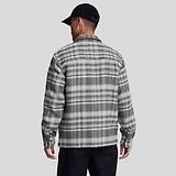 Thumbnail 4 of Lyle & Scott Men's Brushed Tartan Overshirt - Warm Grey