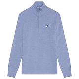Thumbnail 1 of Lyle & Scott Men's Premium Lambswool 1/4 Zip Jumper - Factory Blue