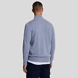 Thumbnail 4 of Lyle & Scott Men's Premium Lambswool 1/4 Zip Jumper - Factory Blue