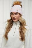 Thumbnail 3 of Holland Cooper Cortina Beanie Bobble Hat - Soft Pink