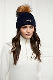 Thumbnail 5 of Holland Cooper Horsebit Beanie Bobble Hat - Ink Navy
