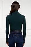 Thumbnail 6 of Holland Cooper Women's Buttoned Knit Roll Neck - Deep Emerald