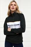 Thumbnail 4 of Holland Cooper Women's Sporting Heritage Zip Henley - Racing Green