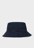 Thumbnail 2 of Paul Smith Men's Reversible Cotton-Nylon Bucket Hat - Navy/Beige