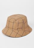 Thumbnail 3 of Paul Smith Men's Reversible Cotton-Nylon Bucket Hat - Navy/Beige