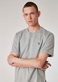Thumbnail 2 of PS By Paul Smith Men's Cotton Zebra Logo T-Shirt - Grey Melange