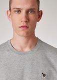 Thumbnail 3 of PS By Paul Smith Men's Cotton Zebra Logo T-Shirt - Grey Melange