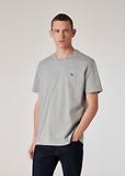 Thumbnail 4 of PS By Paul Smith Men's Cotton Zebra Logo T-Shirt - Grey Melange