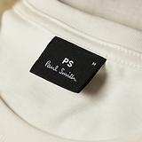 Thumbnail 2 of PS By Paul Smith Men's Organic Cotton Zebra Logo T-Shirt - Ecru