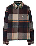 Thumbnail 5 of Paul Smith Men's Wool-Blend Harrington Jacket - Ecru & Burgundy Check