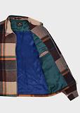 Thumbnail 7 of Paul Smith Men's Wool-Blend Harrington Jacket - Ecru & Burgundy Check