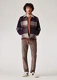 Thumbnail 4 of Paul Smith Men's Wool-Blend Harrington Jacket - Ecru & Burgundy Check
