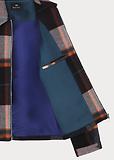 Thumbnail 9 of Paul Smith Men's Wool-Blend Harrington Jacket - Ecru & Burgundy Check