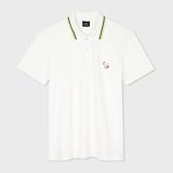 Thumbnail 11 of Paul Smith Men's Regular Fit Stretch-Cotton 'Broad Stripe Zebra' Polo Shirt  - White
