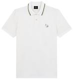 Thumbnail 1 of Paul Smith Men's Regular Fit Stretch-Cotton 'Broad Stripe Zebra' Polo Shirt  - White