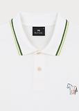 Thumbnail 7 of Paul Smith Men's Regular Fit Stretch-Cotton 'Broad Stripe Zebra' Polo Shirt  - White