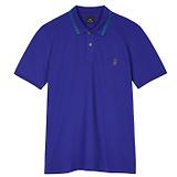 Thumbnail 1 of Paul Smith Men's Regular Fit Stretch-Cotton 'Broad Stripe Zebra' Polo Shirt - Blue